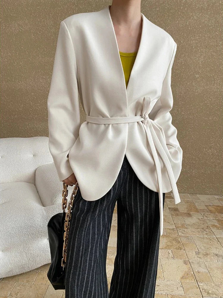 Vaiba | Designer-Blazer mit geraffter Taille