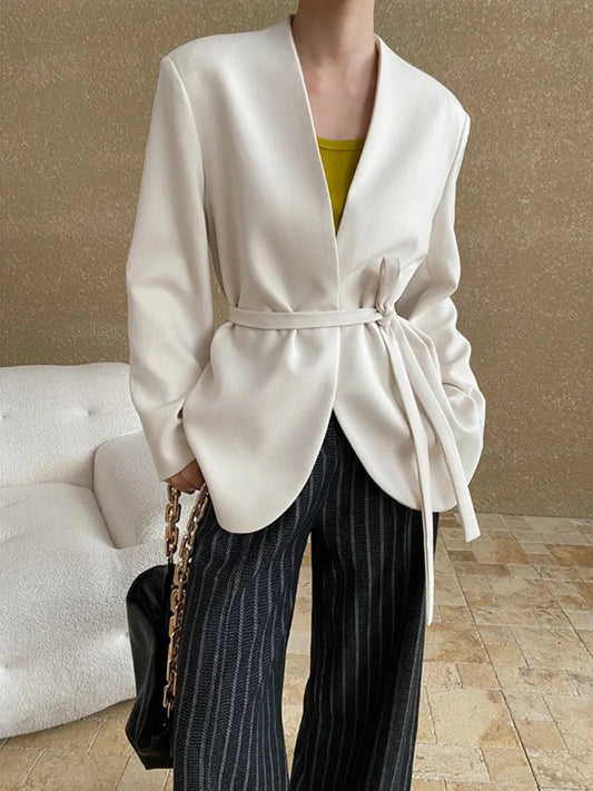 Vaiba | Designer-Blazer mit geraffter Taille