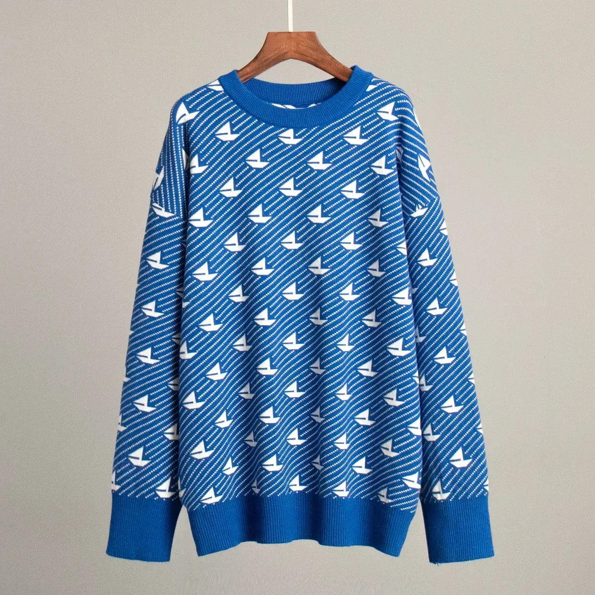 Mariala | Modischer Strickpullover mit chicem Print für Damen