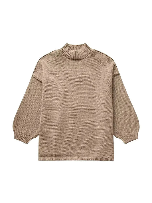 Orione | Langer Laternen-Rollkragenpullover
