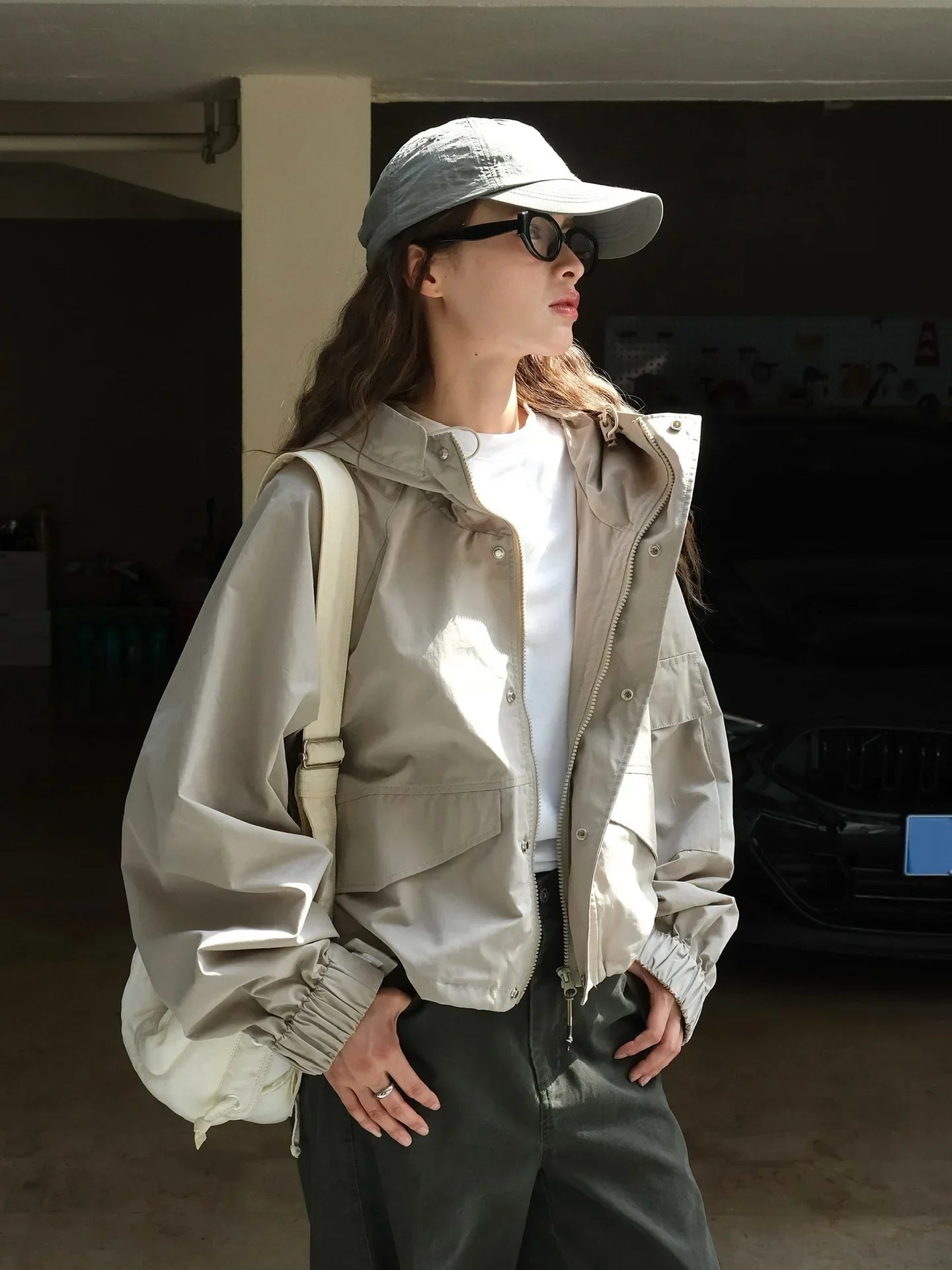 Delina | Lockere Kapuzenjacke für Damen aus Baumwolle