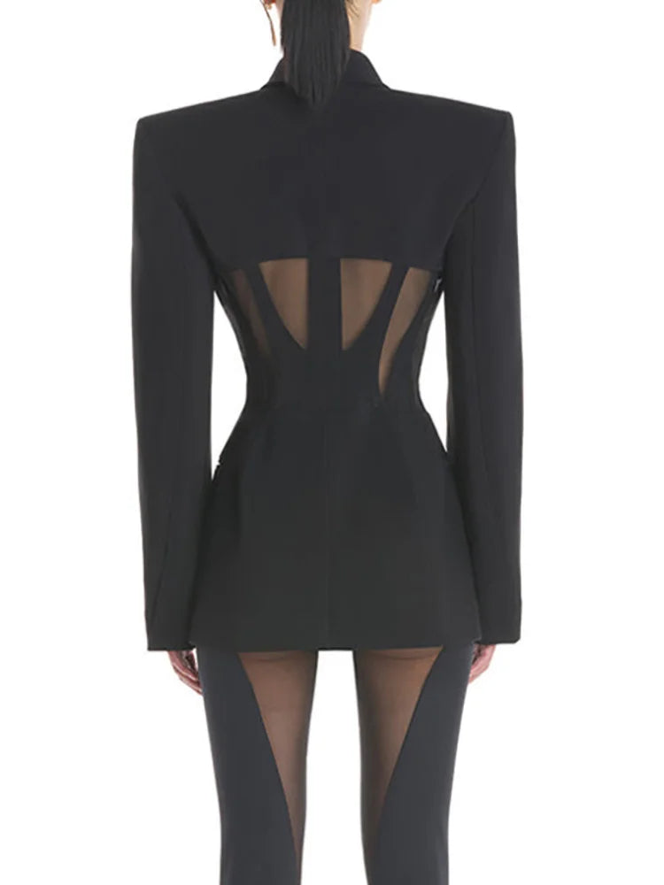 Casey | Modischer Damen Blazer mit Karo-Muster