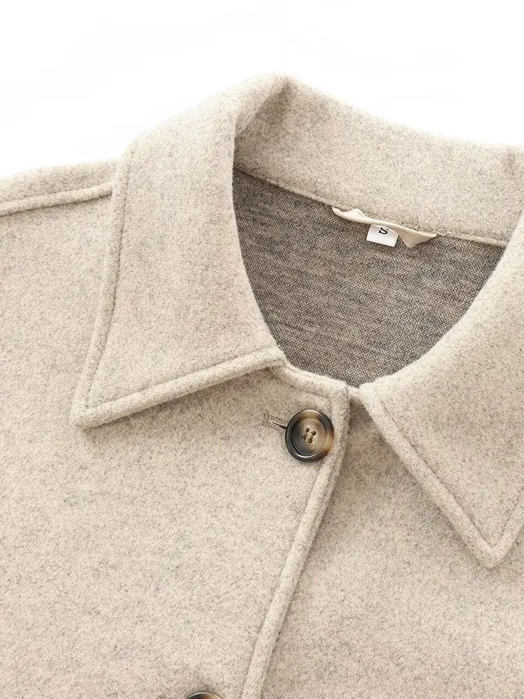 Altea | Damen Oversize Wollmantel einreihig mit Umlegekragen, lässig für Herbst 2024