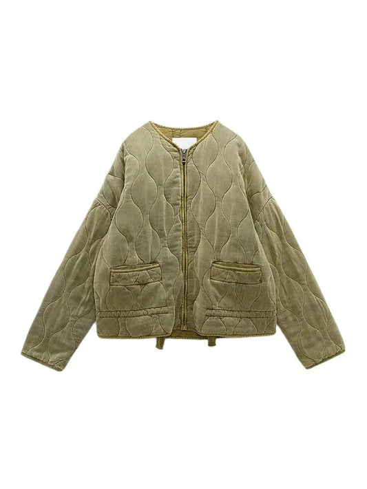 Flur | Oversized Vintage Gepolsterte Damenjacke