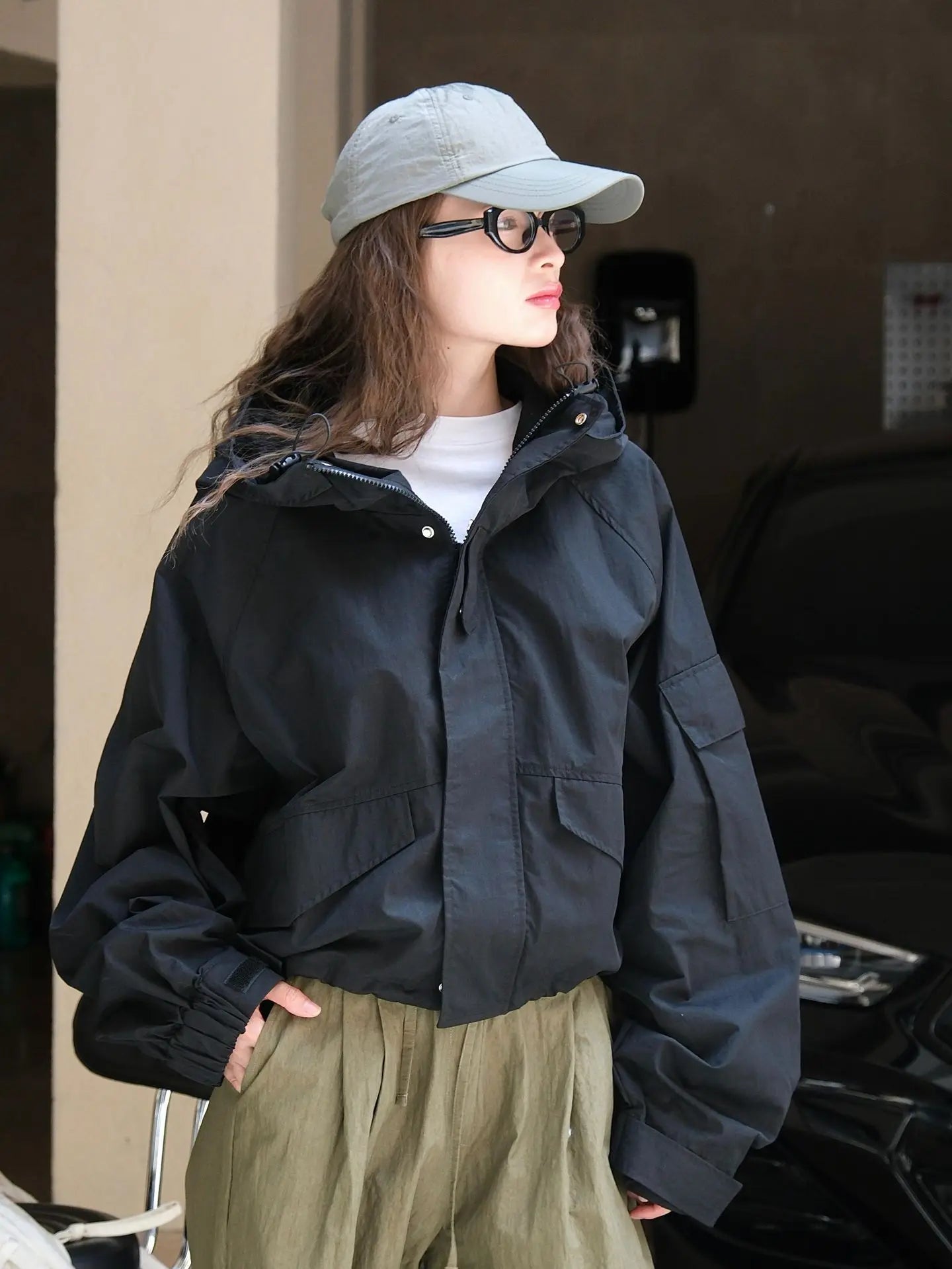 Delina | Lockere Kapuzenjacke für Damen aus Baumwolle