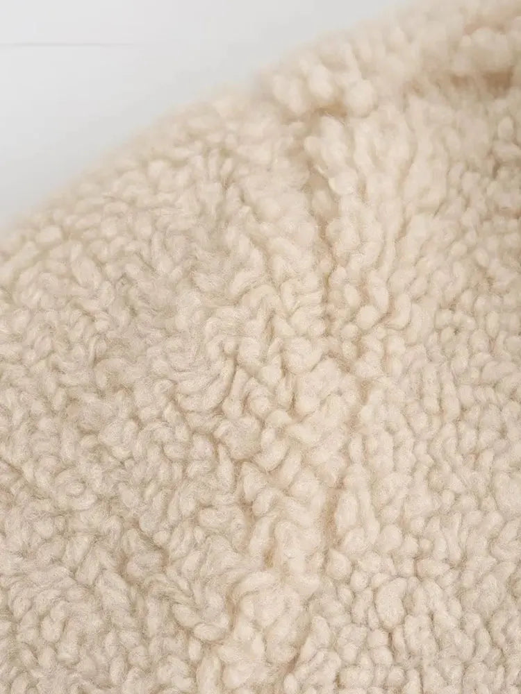 Sabil | Damen Wolljacke mit Puffärmeln – Warm und Elegant für Herbst/Winter