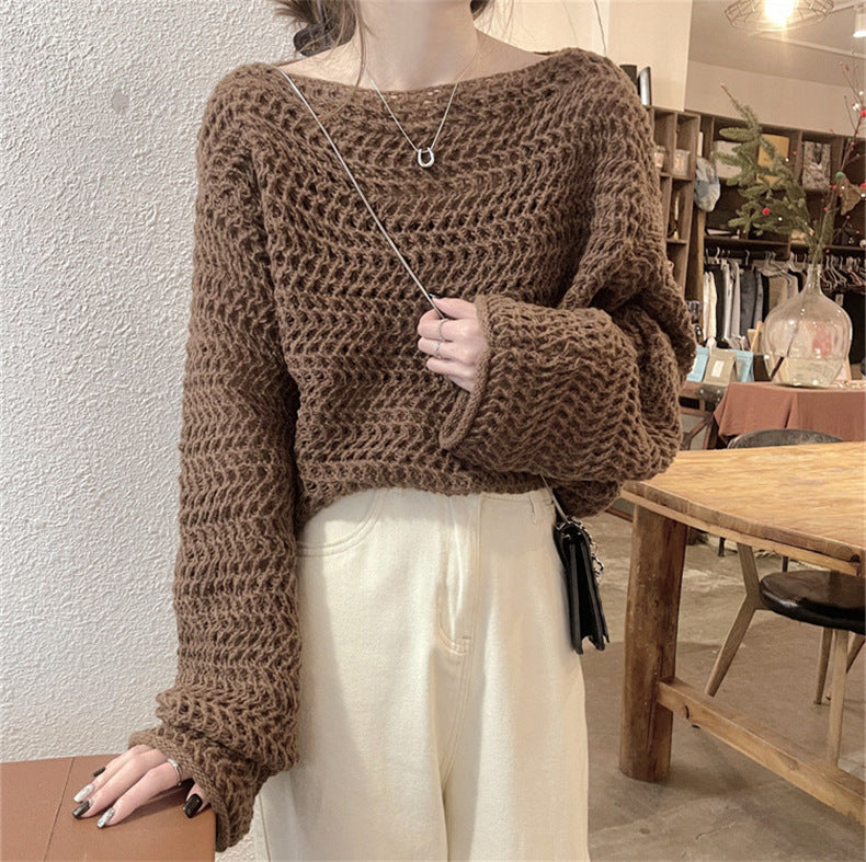 Avril | Offene Strickpullover mit Schalkragen