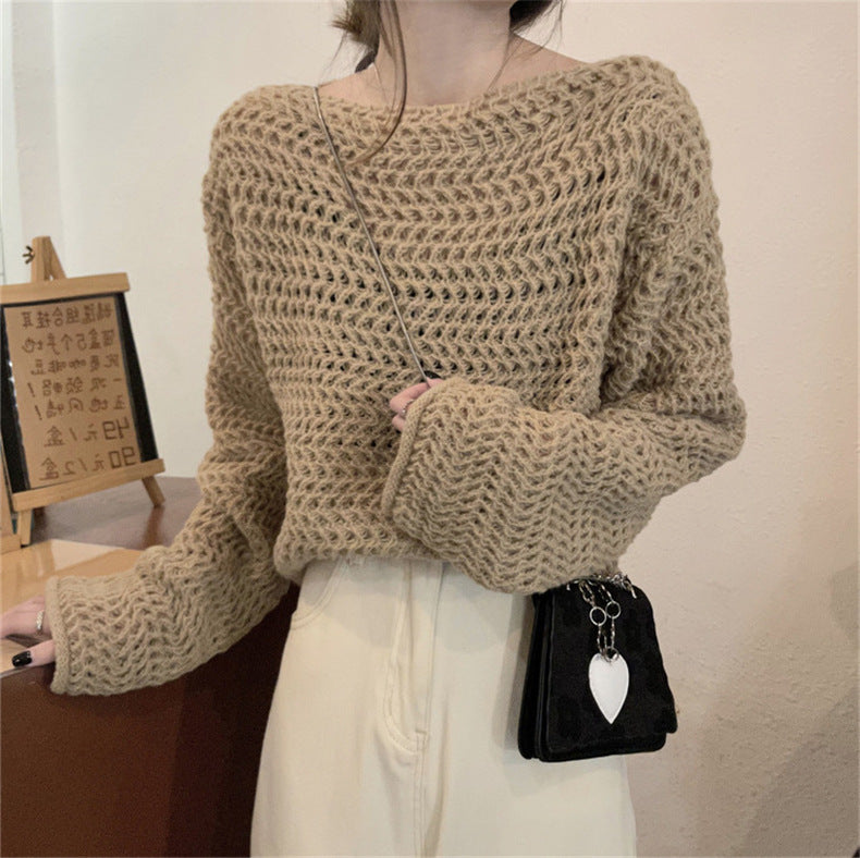 Avril | Offene Strickpullover mit Schalkragen