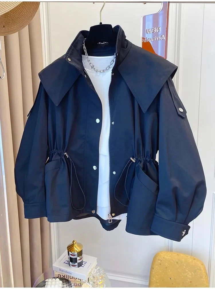 Bessy | Modische Damenjacke mit Taillenkordelzug