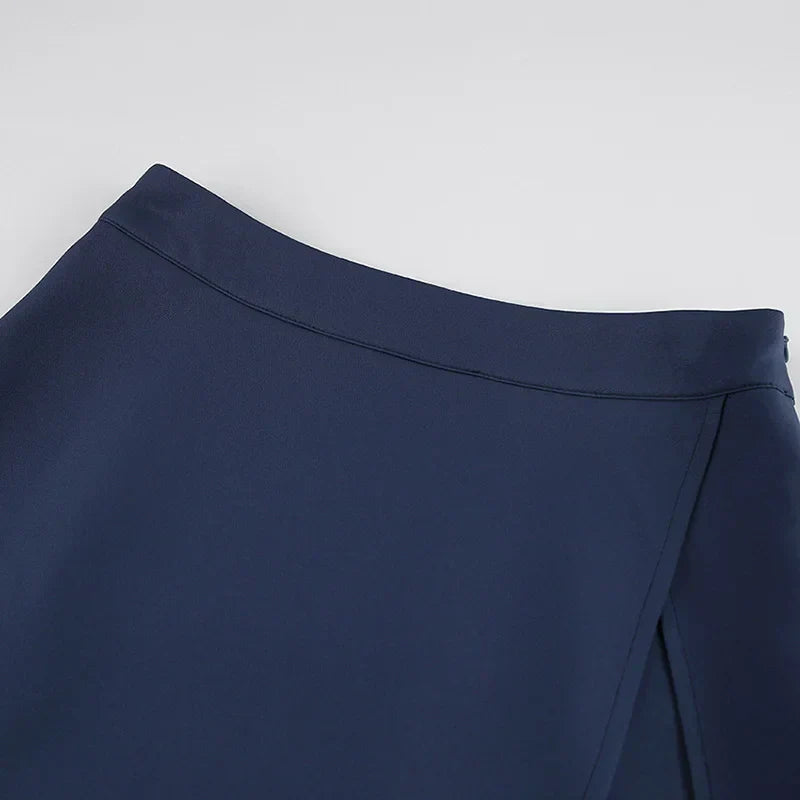 Yesha | Moderner asymmetrischer Wickelminirock