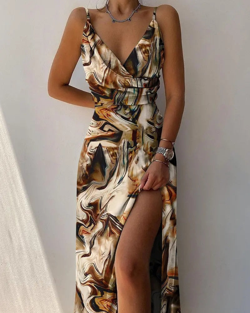 Melvina | Langes, fließendes Kleid