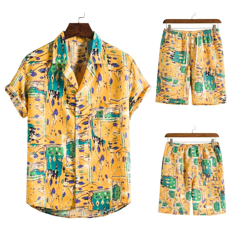 Phil | Hawaiianisch Sommer Blumen Druck Set