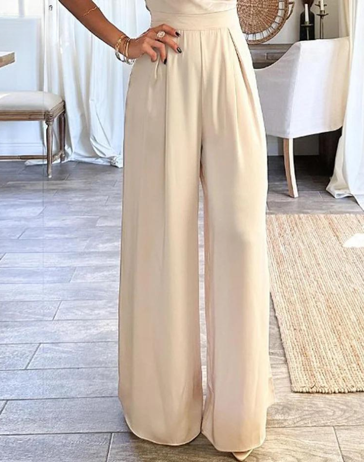 Talya | JUMPSUIT MIT WASSERFALL-AUSSCHNITT