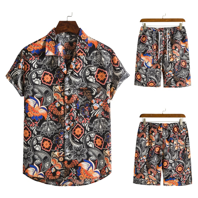 Phil | Hawaiianisch Sommer Blumen Druck Set