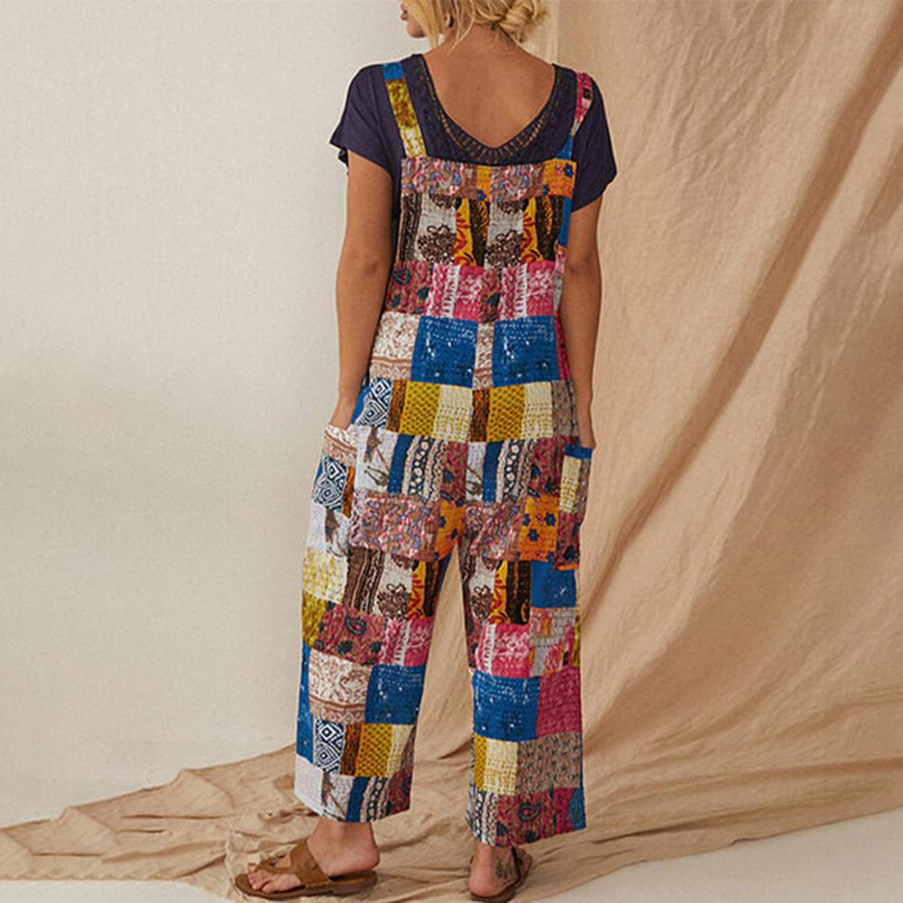 Prina  |  Vintage Print Weites Bein Jumpsuit