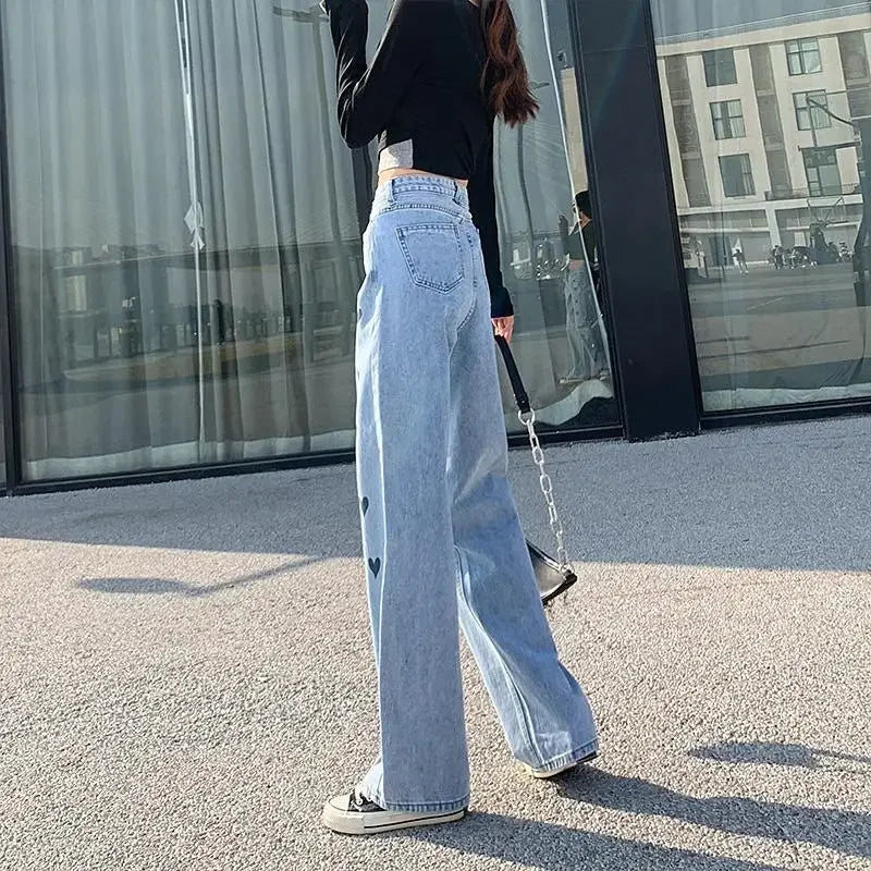 Xanderia | High-Waist Jeans mit geradem Bein