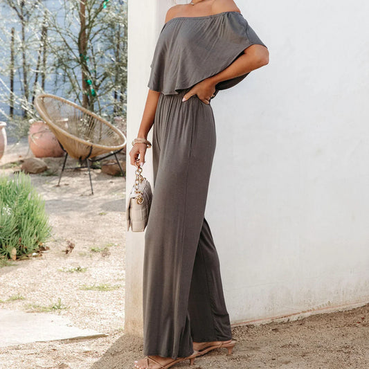 Sorayah | Rüschiger Off-Shoulder-Jumpsuit