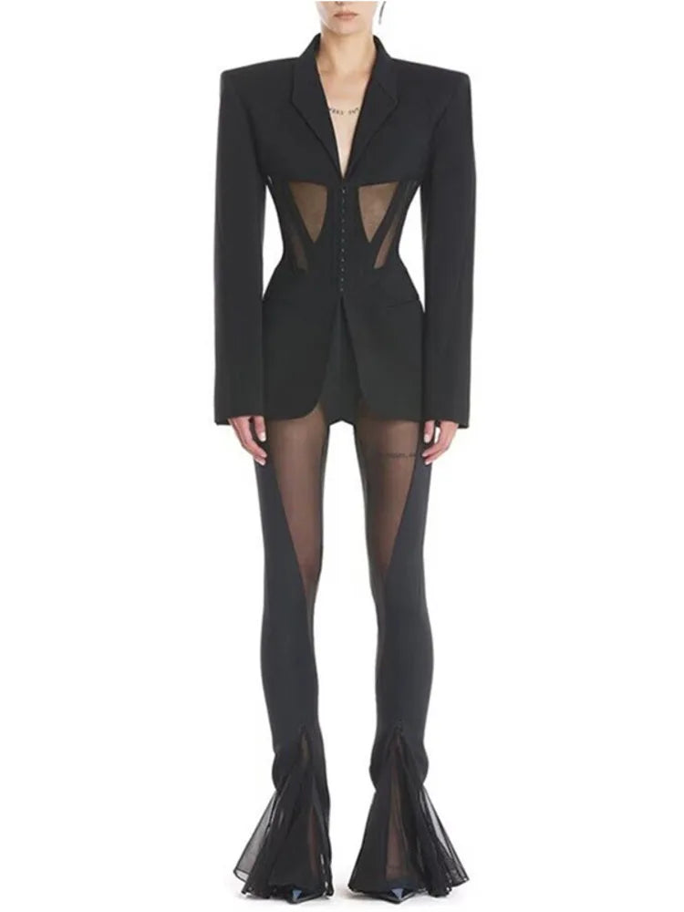 Casey | Modischer Damen Blazer mit Karo-Muster