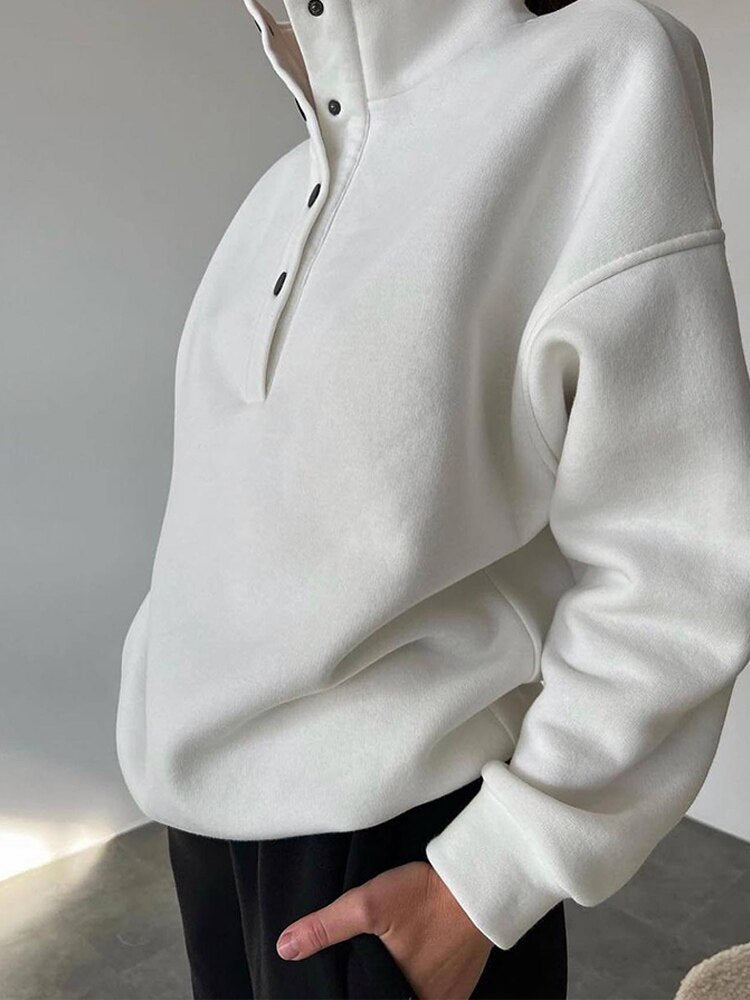 Kitara | Damen Fleece-Set mit Stehkragen-Sweatshirt und Jogginghose