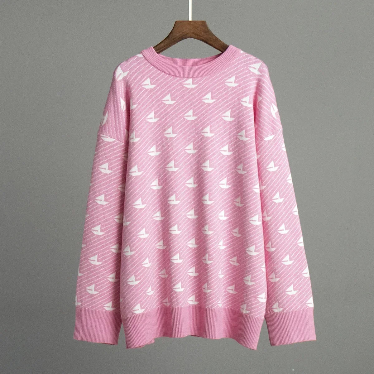 Mariala | Modischer Strickpullover mit chicem Print für Damen