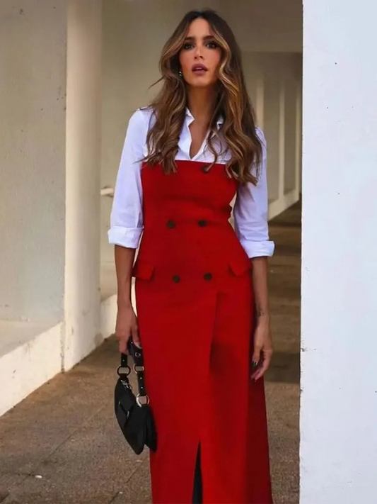 Ember | Herbstkleid mit doppeltem Karomuster