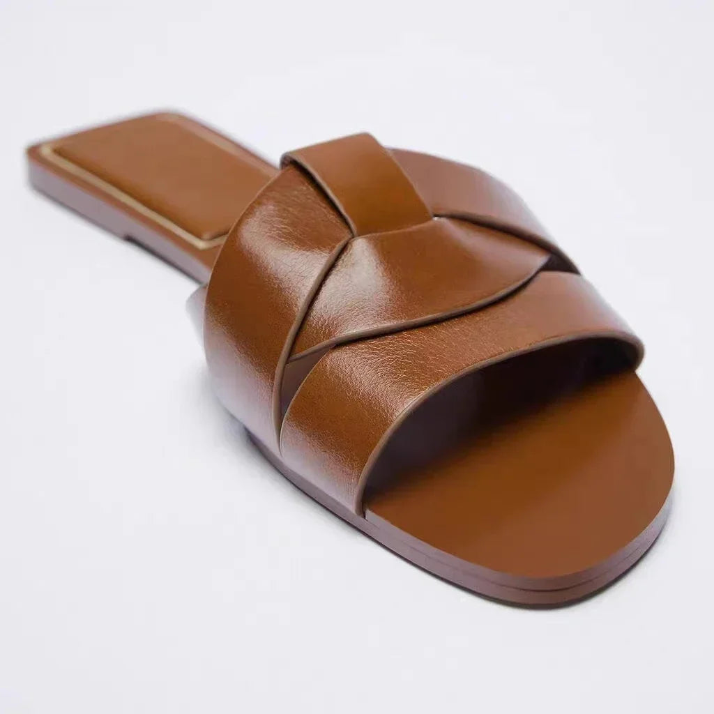 Ulrich | Chique Geflochtene Slip-On Sandalen