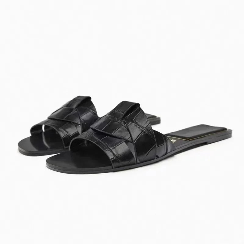 Ulrich | Chique Geflochtene Slip-On Sandalen