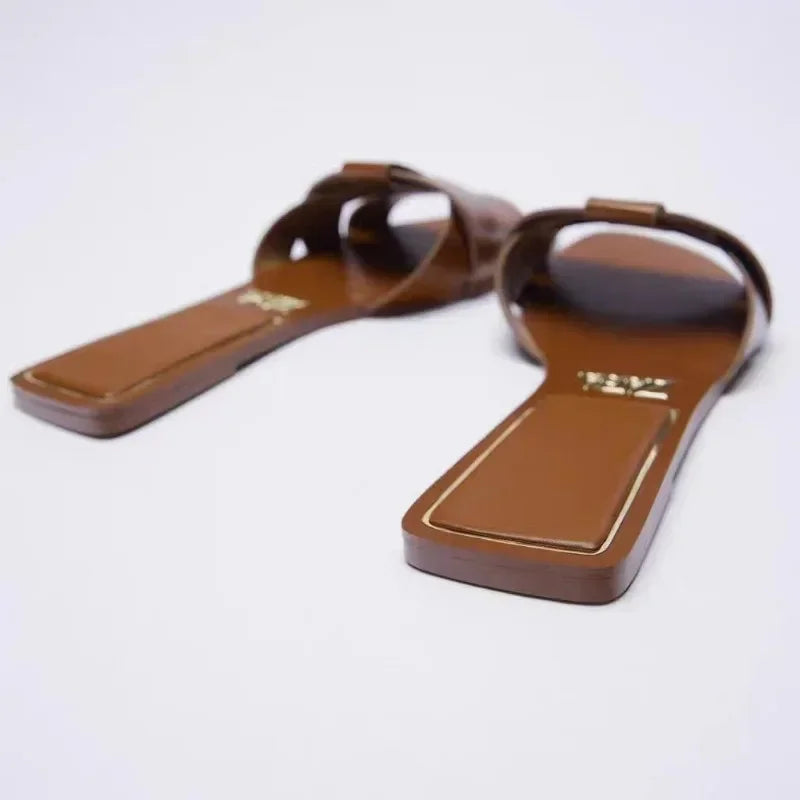 Ulrich | Chique Geflochtene Slip-On Sandalen