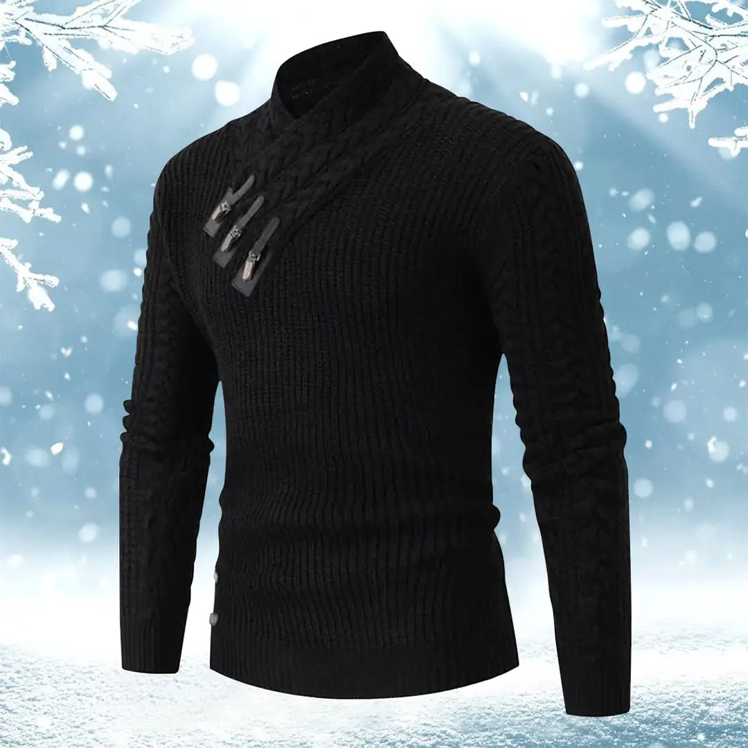 Ylira | Warmer halber Rollkragenpullover im Vintage-Stil