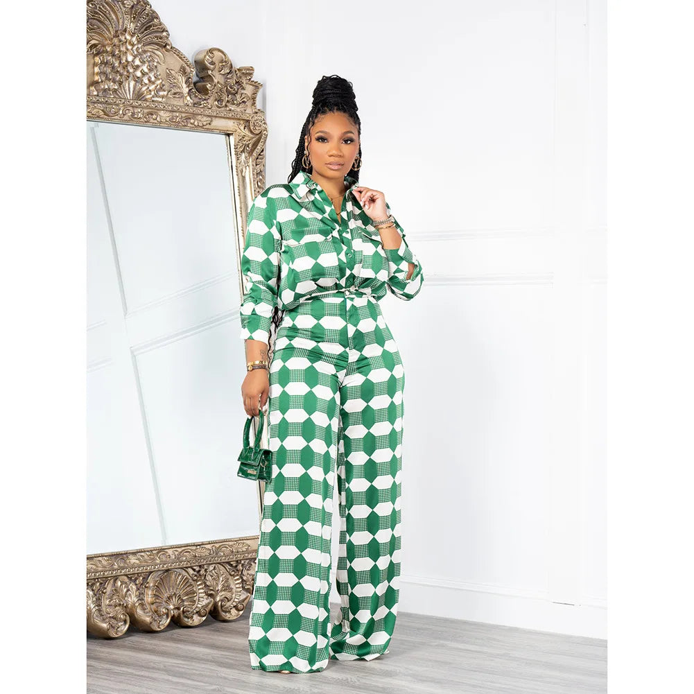 Hollis | Kariertes Hemd mit weiter Hose