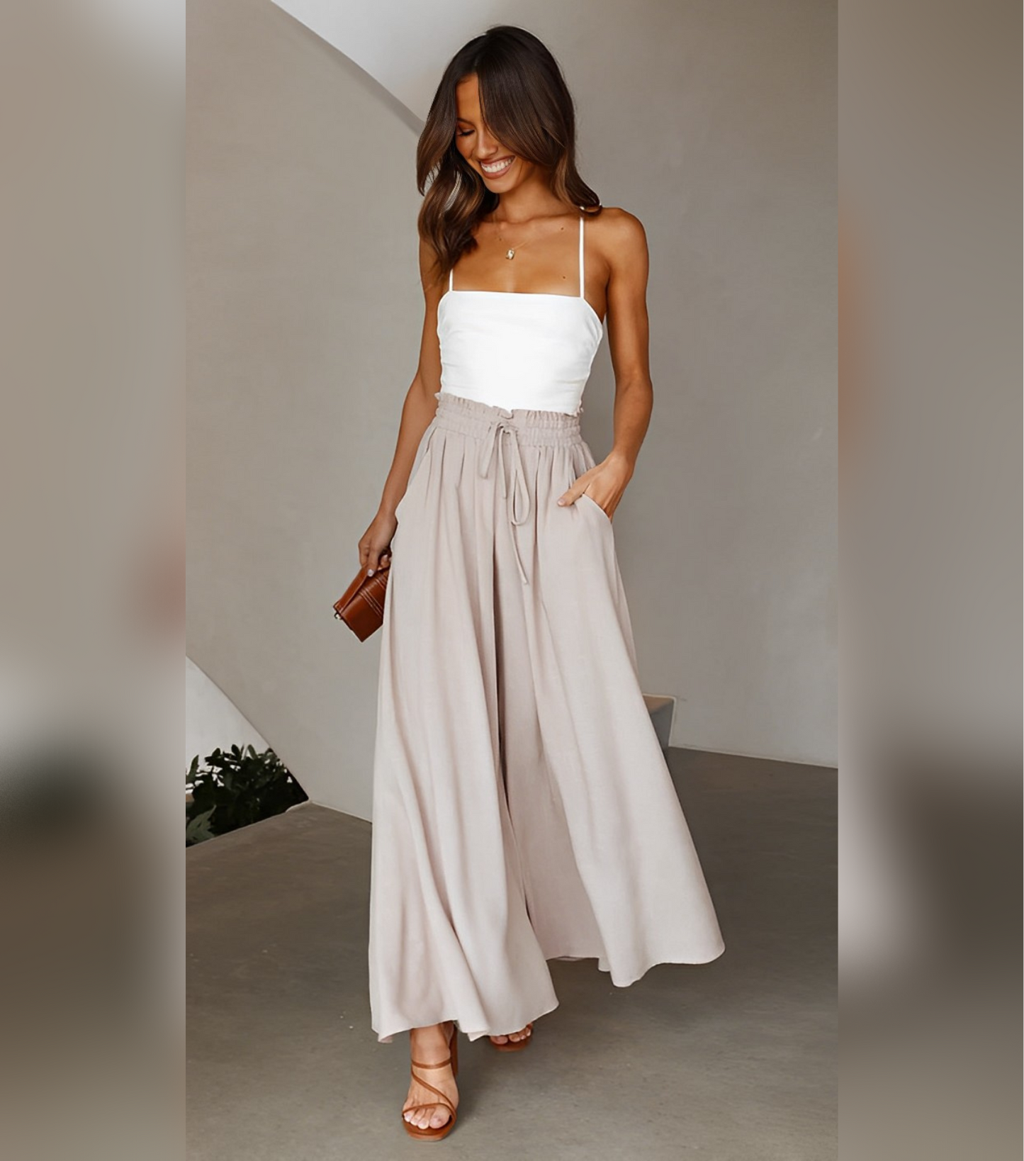 Lilia | Weite Beinhosen mit Hoher Taille
