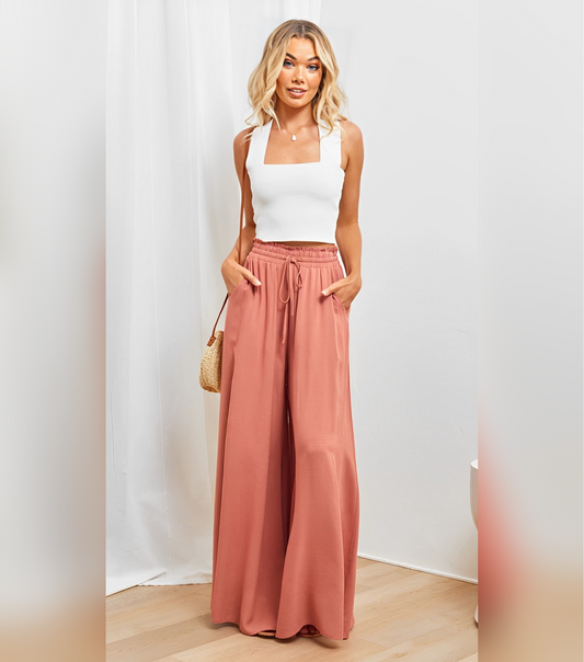 Lilia | Weite Beinhosen mit Hoher Taille