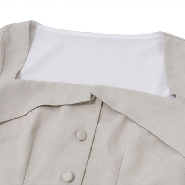 Raleigh | Blazer- und Rock-Set mit Vierkant-Ausschnitt