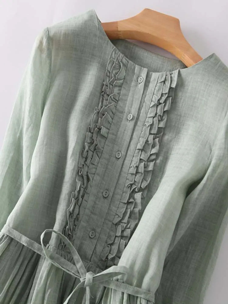 Heidi | Elegantes Leinenkleid