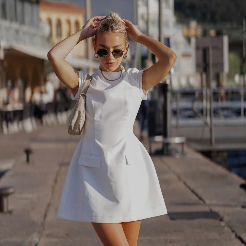 Packwood | Modisches ärmelloses Minikleid mit Taschen-Detail für Damen