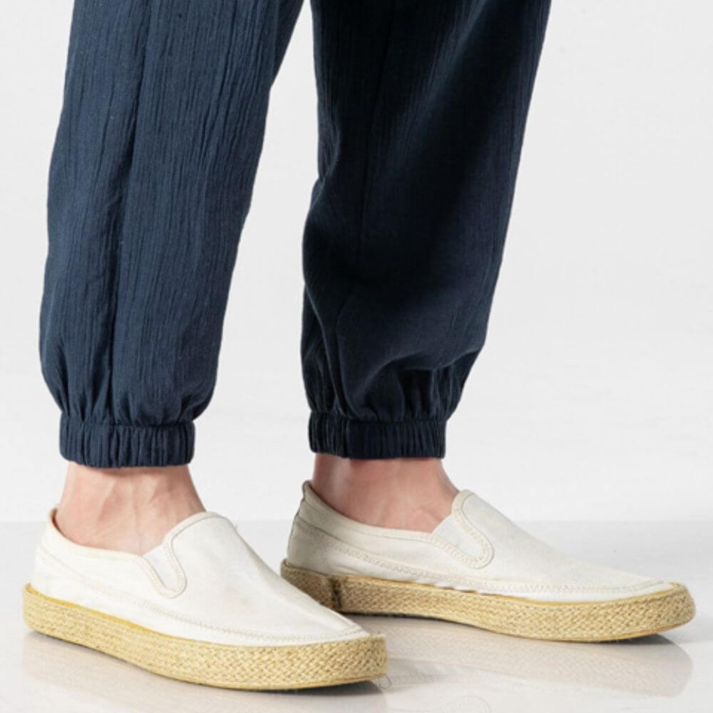 Naih | Leichte Komforthose aus Baumwolle und Leinen