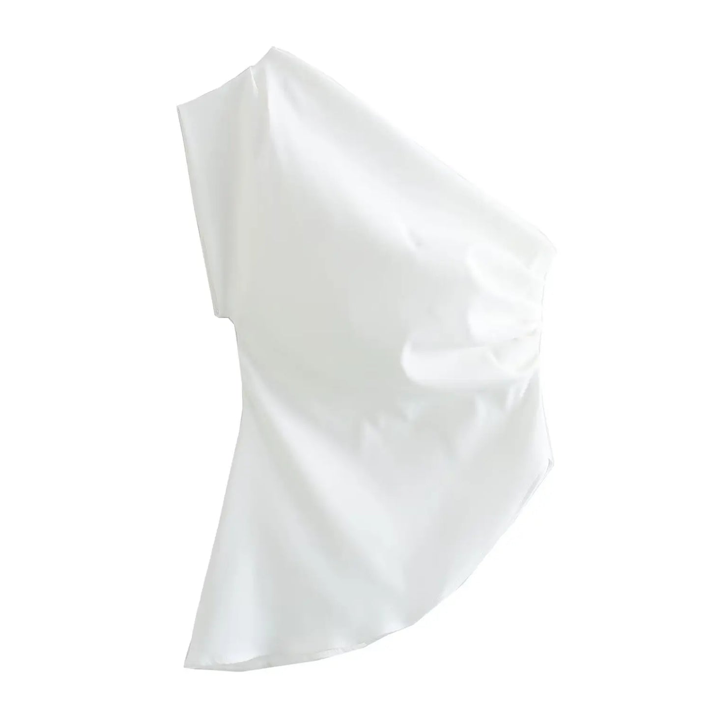 Pippa | Elegante geraffte asymmetrische Tops