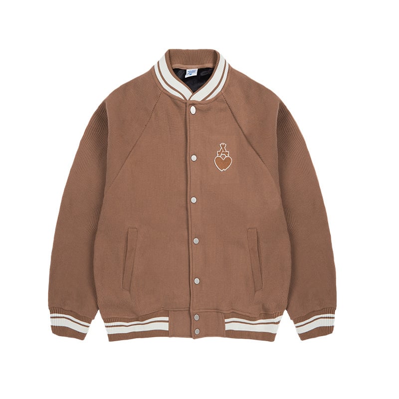 Lattey | Herren Bomberjacke aus Waffelstoff mit Stickerei, locker geschnitten