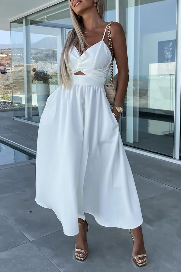 Constantin | Bequemes Midikleid mit ausgeschnittenen Taschen