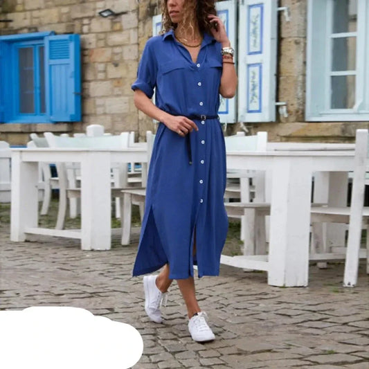 Stephanie - Hemdblusenkleid mit Gürtel