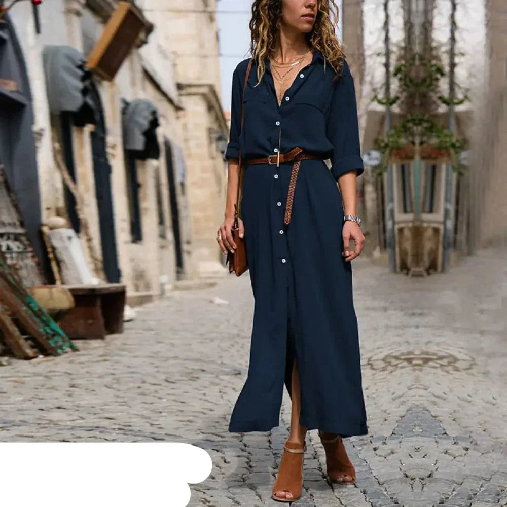 Stephanie - Hemdblusenkleid mit Gürtel