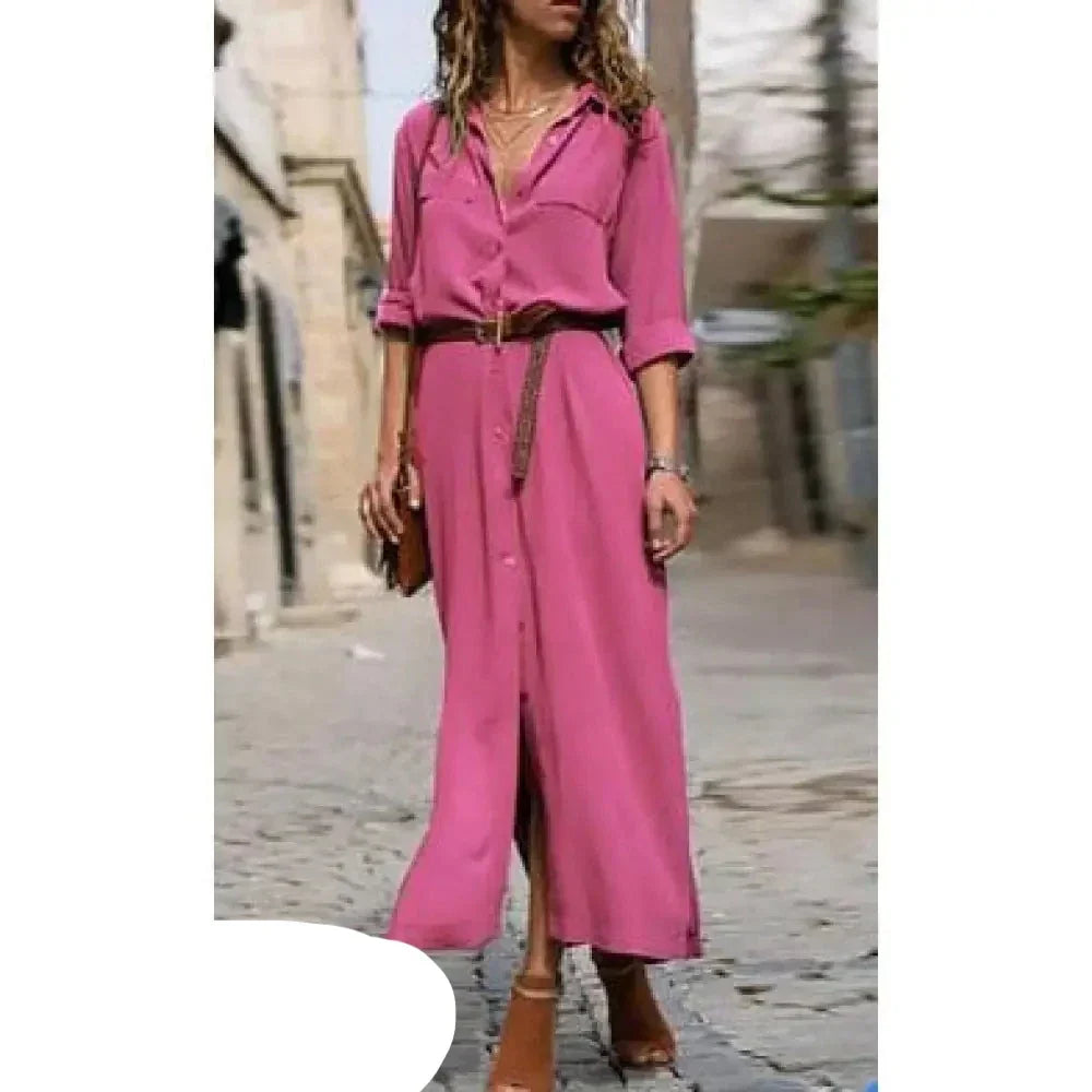 Stephanie - Hemdblusenkleid mit Gürtel