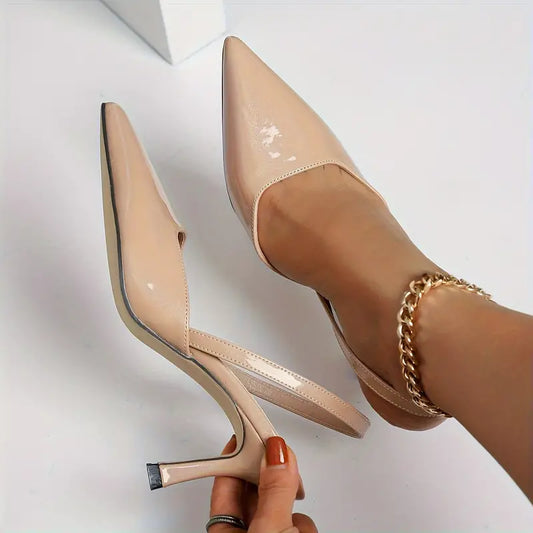 Lany | Stilettos mit raffinierten Kanten und einfarbiger Sohle