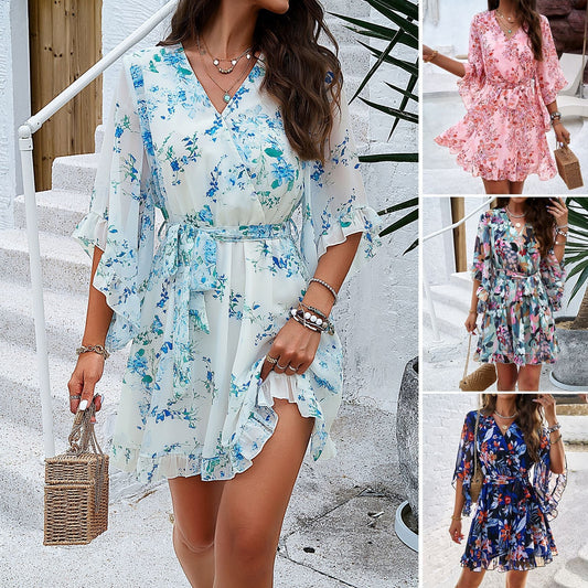 Mirandi | Mini-Kleid mit Blumenmuster
