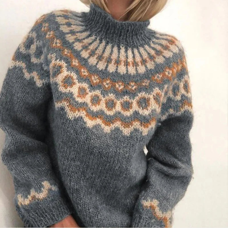 Abbie | Vintage-Rollkragenpullover, klobiger Pullover