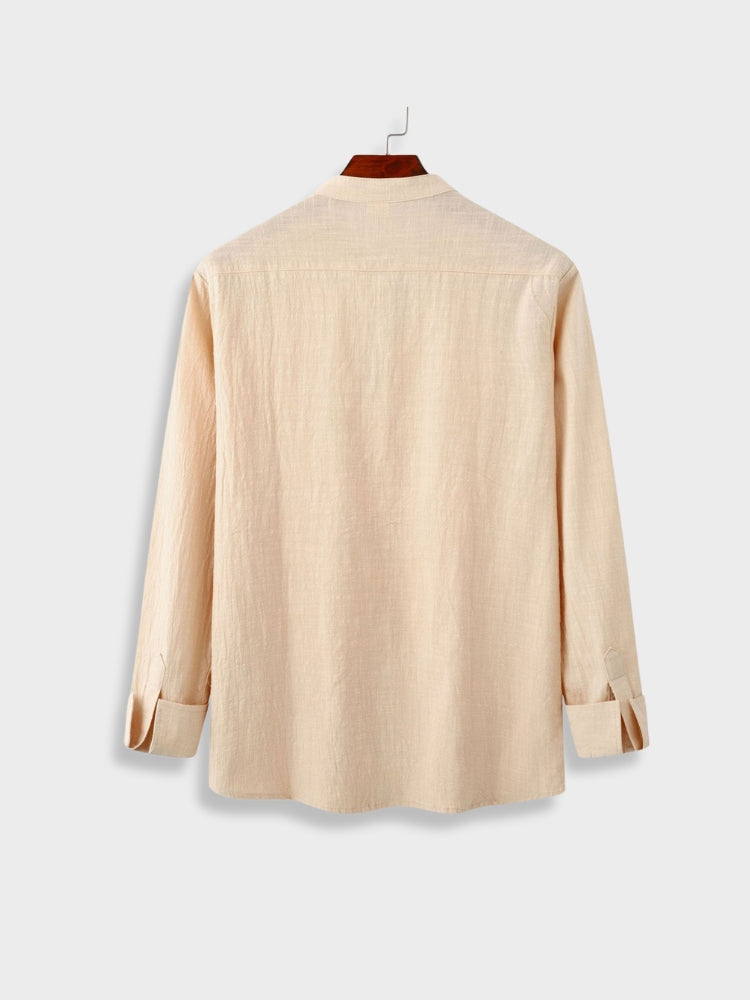 Rutha | Langärmliges Oberteil und Leinenhose 2-teiliges Set