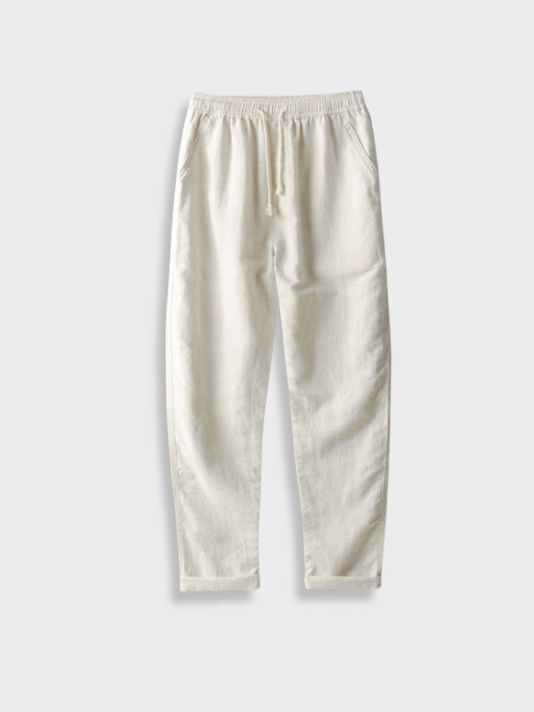 Rutha | Langärmliges Oberteil und Leinenhose 2-teiliges Set