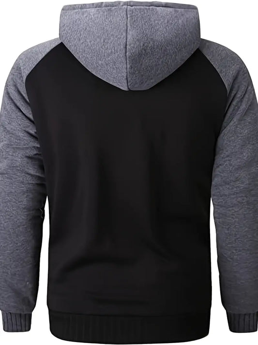 Casuy | Herren Casual Kapuzenjacke mit Taschen – Warm, Zip-Up, Lässig