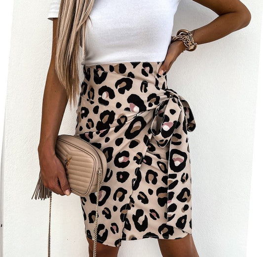 Jacinth | Hohe Taille Floral Unregelmäßiger Schlank-Rock