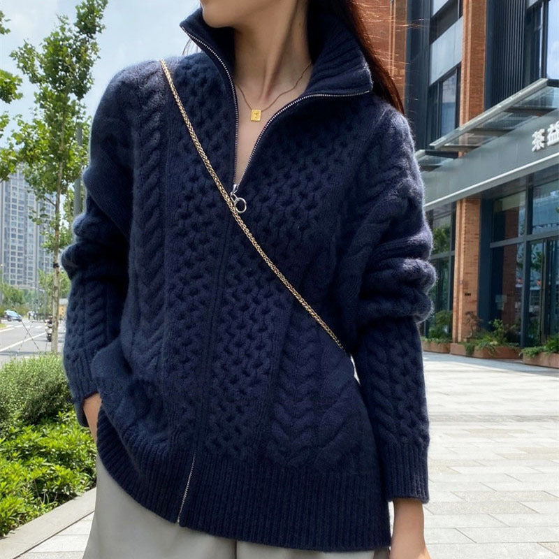 Xylyy | Strickjacke mit Rollkragen